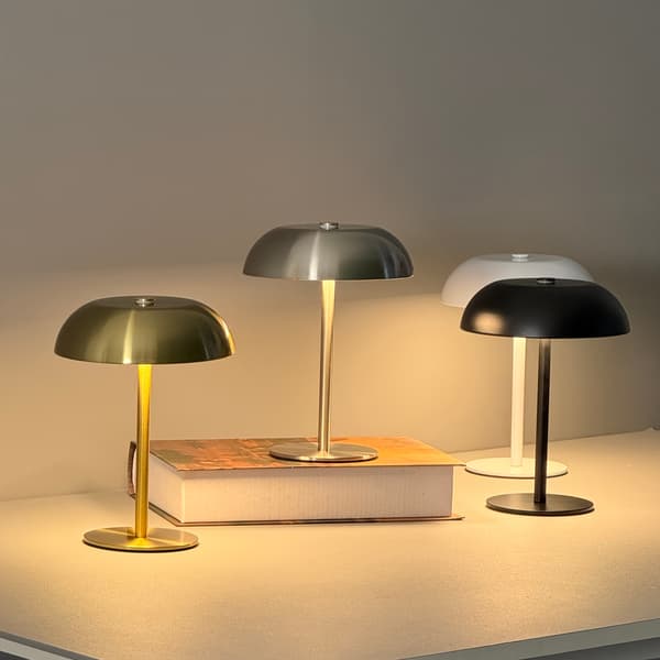 Modern Sladdlös Uppladdningsbar LED-bordslampa för läsning, kontor, studierum och sovrum 1PC Blk
