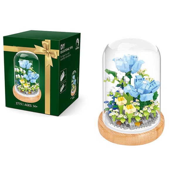 DIY Blomsterbukett Byggklossar för Heminredning & Presenter-FO-