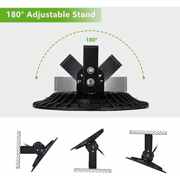 UFO LED Industrilampe 50W, 5000LM High Bay Lampe Værkstedslampe