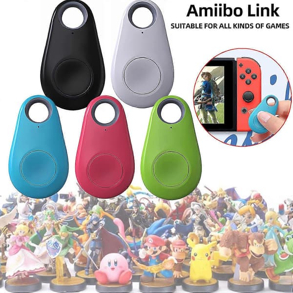 Ubegrænset Amiibo Link Bluetooth-nøgle App understøttet til Zelda Splatoon 3-FO- Black