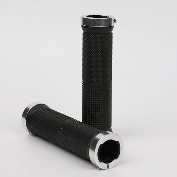 Gummi MTB Sykkelgrep Cykel Handtak Grip Antisladd Sykling Han Silver
