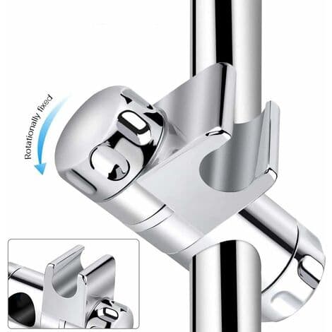 Bruserholder, universel justerbar håndholdt brusehovedholder, fast brusehoved, 25 mm ABS justerbar glidestang Fl-FO-