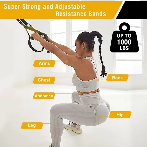 All-in-one Suspension Trainer - Kotikuntosalijärjestelmä kokeneelle kuntosaliharrastajalle, sisältää pääsyn Trx Training Clubiin-KK-