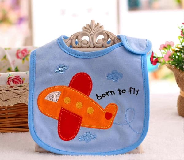 12-pack Baby Waterproof Bibs 0 to 36 Months 12-pack - Unisex (Random Pattern Color)-FO-