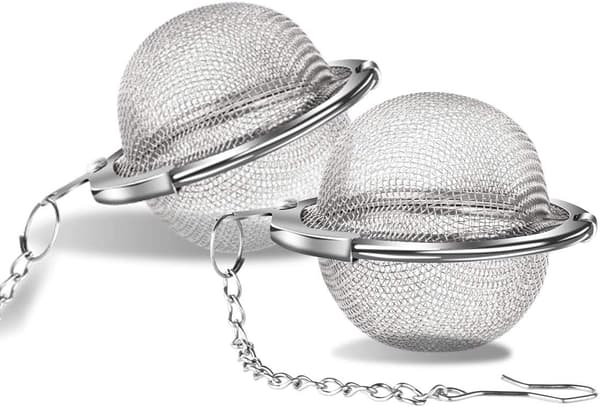 2-pak te-infuser i rustfrit stål, finmasket fødevarekvalitet 5 cm tebold-si-FO-