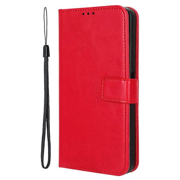 For Honor 200 Smart 5G/ Play 60 Plus 5G Stand Case Leather Wallet Phone Case Crazy Horse Texture-FO- Red