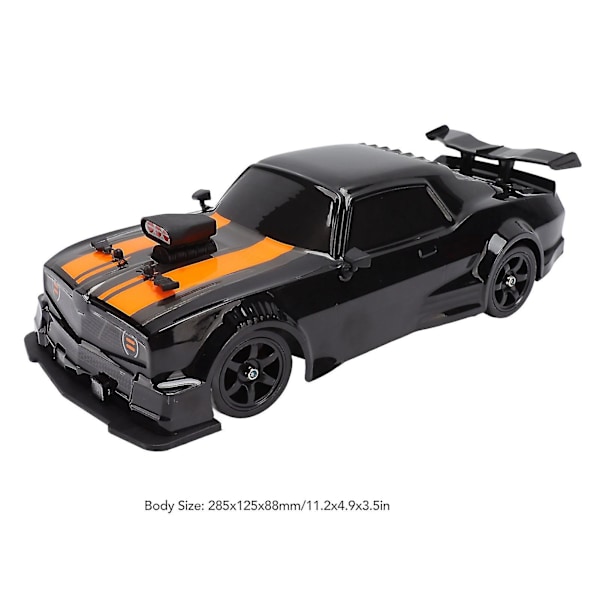 16a04 1/16 RC Driftbil Simulert 4WD med LED-lys RC Bil Leke for Over 6 Underholdning