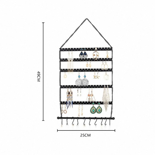 Väggörhänge Organizer, Hängande Smyckesorganisatör Örhängehållare