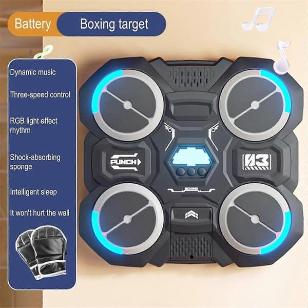 Music Boxing Machine for Kids Smart Music Boxing Machine Wall Mounted Relaxation Wall Mural-FO-
