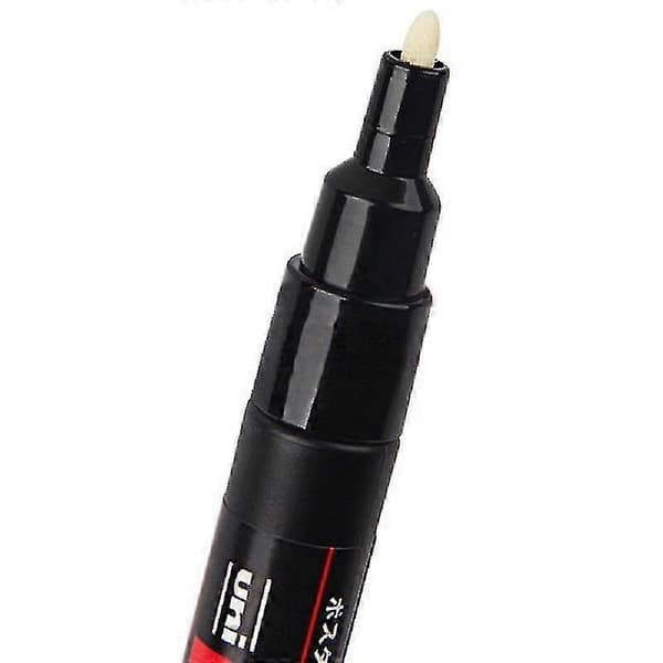 Uni Posca PC-3M Fin Spidsmarkør 0,9-1,3 mm Vandbaseret 24 Farver Kunstmarkører-FO- light orange