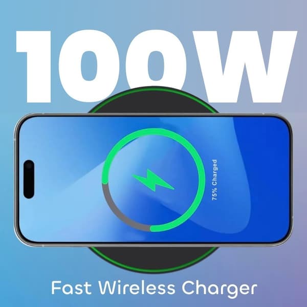 50W Hurtig Trådløs Opladerplade Til Apple Samsung & iPhone & Universal-FO-