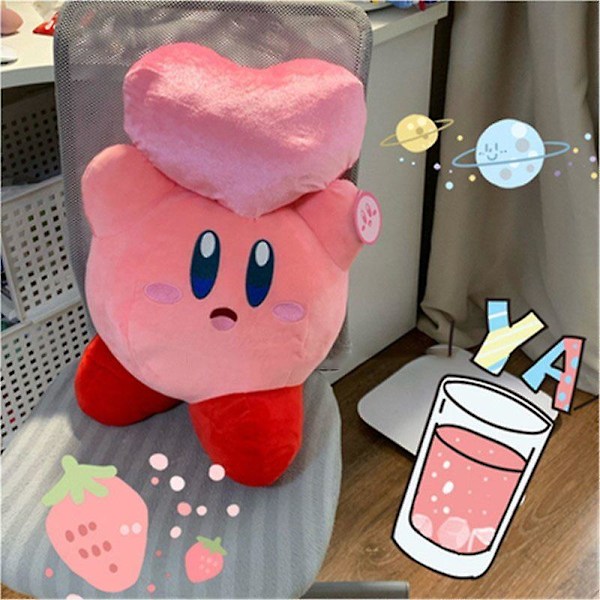 40*45cm Kawaii Sanrios Plyschkudde Kuromi My Melody Kirby Animedocka Leksaker Mjuk Plysch Födelsedagspresent Till Barn [DB] 45CM 45CM Kirby-8