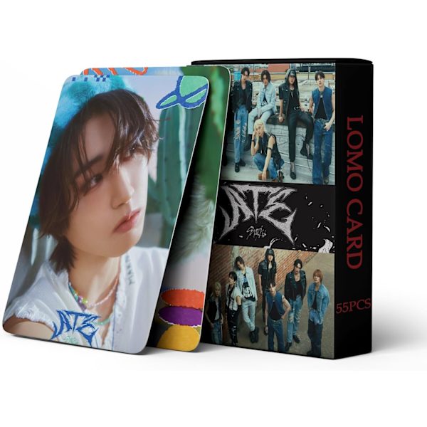 55 kpl Kpop Stray Kids ATE -valokuvaa, Stray Kids Merch, kortit, Stray Kids ATE, albumi, kortit, Stray Kids -valokuvat faneille