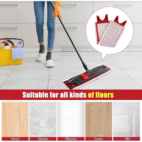 3-pak mopprefiller til Vileda mikrofibermoppesæt, til Vileda Ultramax moppe 2-i-1 absorberende refill (bt)-FO-