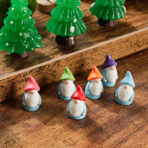 100-pack miniatyrgnomfigurer för inomhus- och utomhusdekoration
