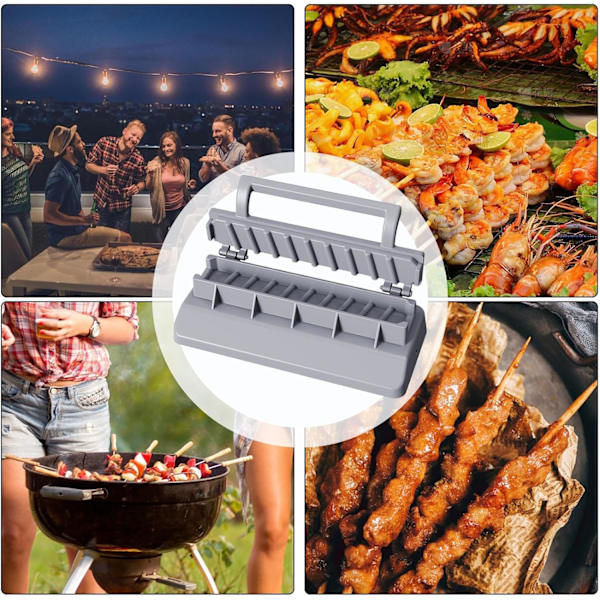 Kebab Maker, Kebab Press Manuell Kabelform Bärbar Kabb Maker Grillspett, Kabel Maker, Kebab Press Maskin, Lätt att Rengöra Utomhus Grillverktyg