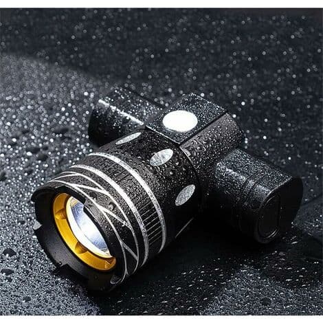 Oppladbar 5000 Lumen Sykkellykt, Vanntett LED Hodelykt i 6 Timer-FO-