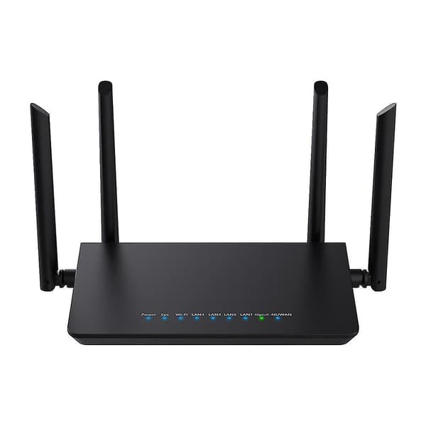 4G LTE WiFi-router med 300m rækkevidde, 32 brugere, LAN-porte og EU-stik -FO-