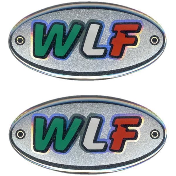 3D-klistremerker Oval WLF 56 x 28 mm Par-FO-