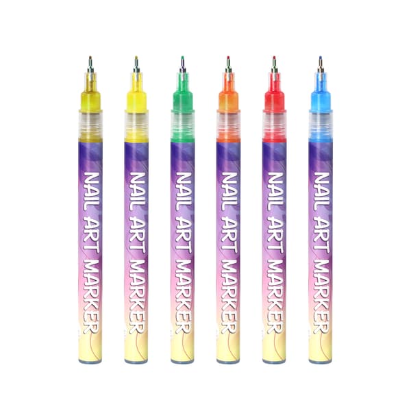12-pack Fine Line Nail Art Pens with 0.5mm Tip-FO-