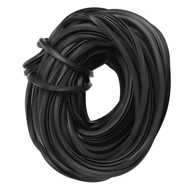 Svart drivhus gummilist kabel drivhus tilbehør for glasstetting 18m-FO-