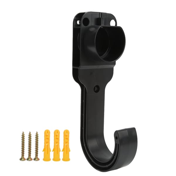 Veggmontert elbillader J-krok Elbil ladekabelholder Organizer Universal for Type 2-plugg-FO-