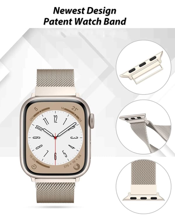 Milanese Loop-rem kompatibel med Apple Watch 38-49 mm alla serier-FO-