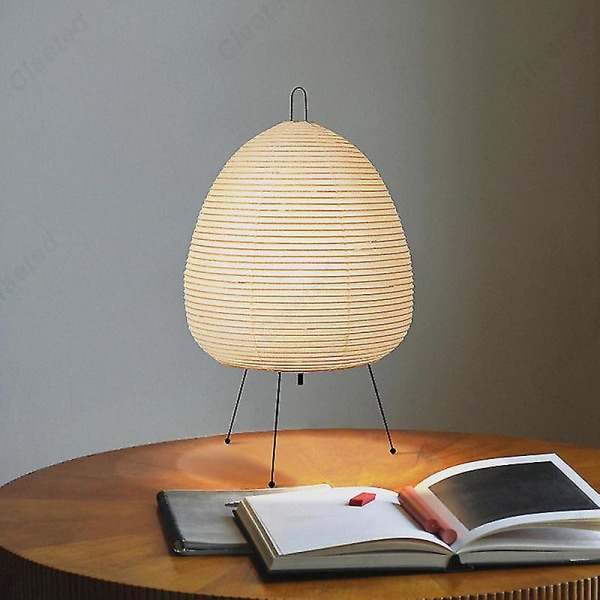 Japansk design Akari Noguchi bordlampe: Rispapirlampe til soveværelse, arbejdsværelse, stue, bar - Boligindretning Yw1 [DB] A
