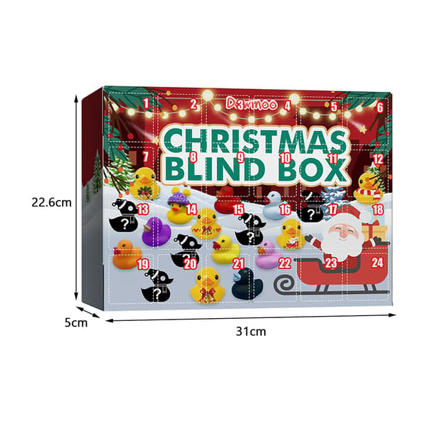 Jule-gummianke-kalender Gummianke-badelegetøj Kreativ julegave Blind Box-FO-