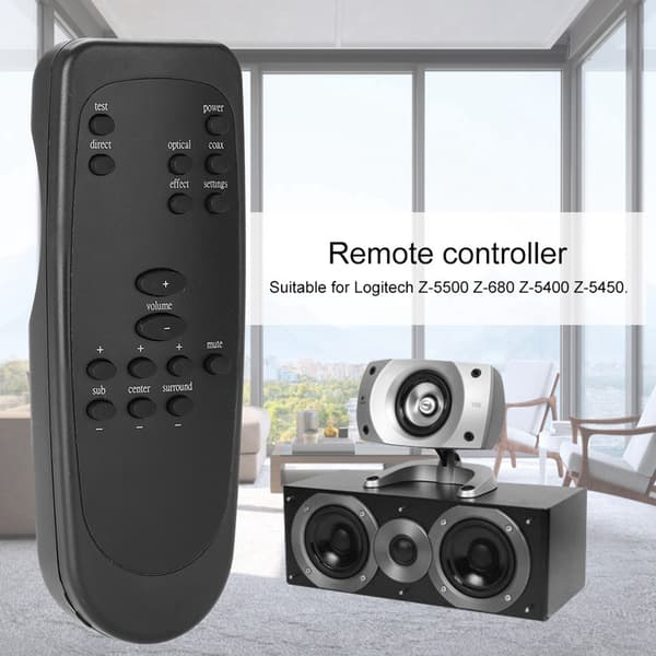 Replacement Remote Control for Computer Speakers for Logitech Z-5500 Z-680 Z-5400 Z-5450-FO-