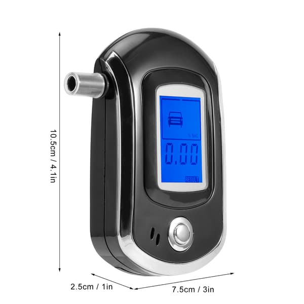 LCD Digital Andningstestare Mini Bärbar Blåstyp Professionell Andningsanalysator AT6000-FO-