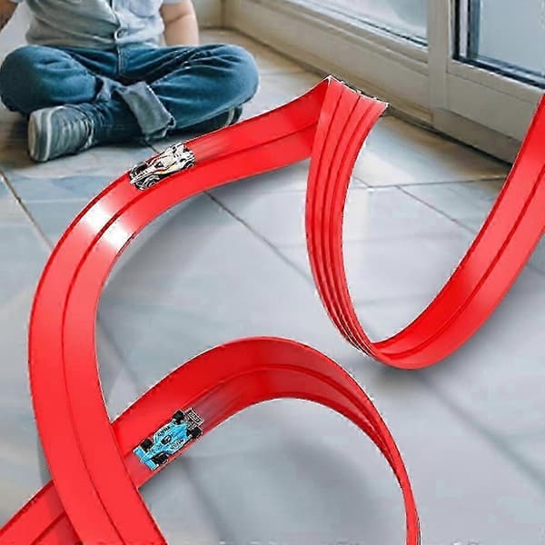 5 Meter DIY Flexibel Bilbana Racing Set för småttingar Inomhus Utomhus Lek-Bra 26s-FO-