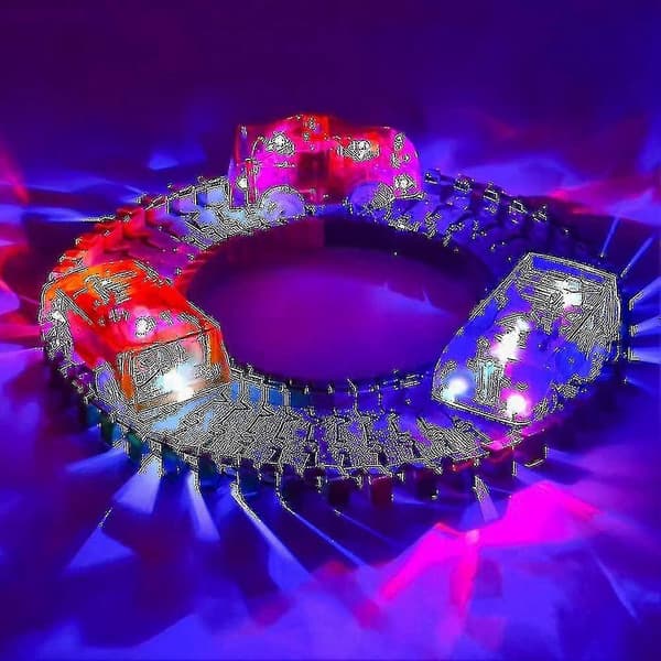 4-pack utbytesbilar för bilbana med 5 LED-lampor Ruikalucky-FO-