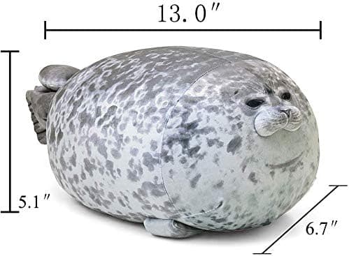 Pyöreä hyljetyyny, söpö hyljepehmolelu