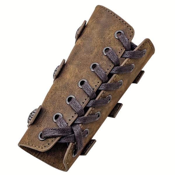 Viking Håndledsbeskytter PU Læder Middelalder Cosplay Scenerekvisit Par 1 Pair