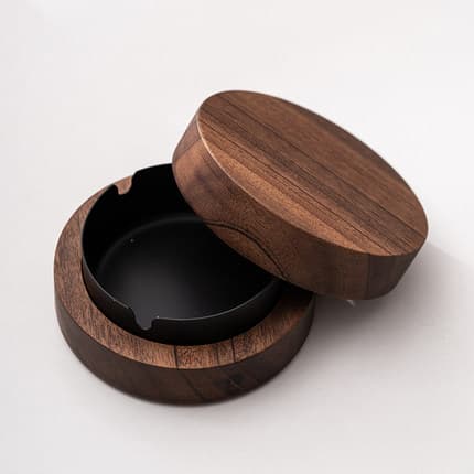 Sølvfarget askebeger Original utendørs design, askebeger med gjerde-FO-