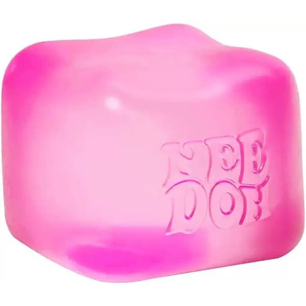 Nice Cube NeeDoh Stressbold - Sensorisk legetøj, angst- og stresslindring - Superior_max nr. 9 Mbappe_sai nr. 9 Mbappe #18 6*6*6cm pink-FO- pink