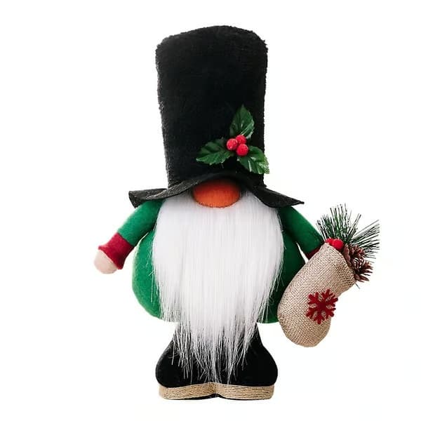 Dekorativ stående julemandsfigur til hjemmet og fest