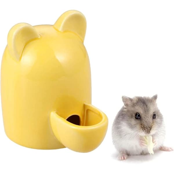 Keramisk hamsterflaske, hamsterskål, keramisk hamster vannflaske