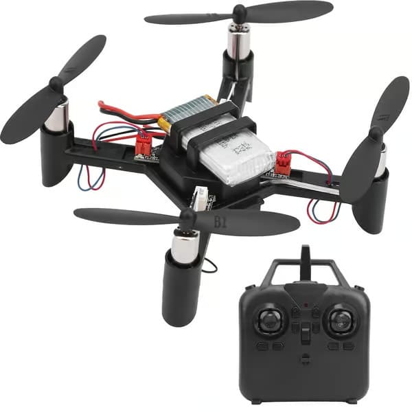 Byg dit eget mini RC-drone-sæt – Pædagogisk quadcopter med ramme af plast og metal
