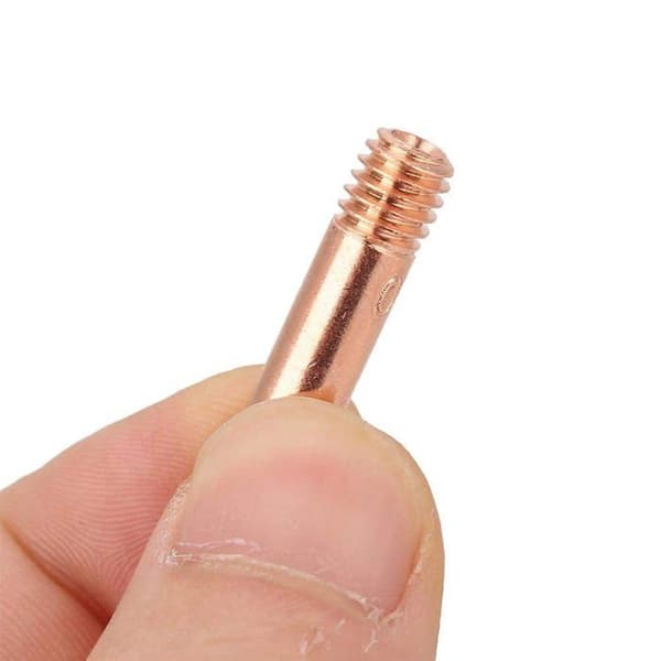 1,0 mm kobberkontaktspids til MIG/MAG 15AK brænder – pakke med 20 (rød)