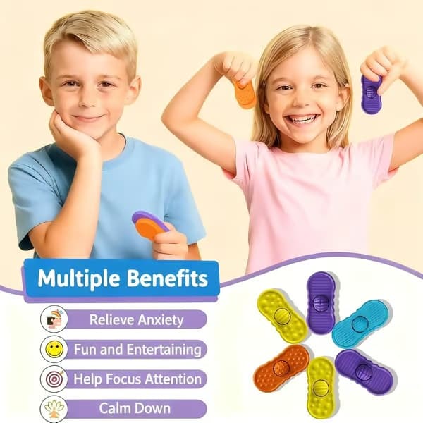 Fidgets til børn 4-pak sensorisk fidget-legetøj til autisme og ADHD, beroligende legetøj til angstlindring