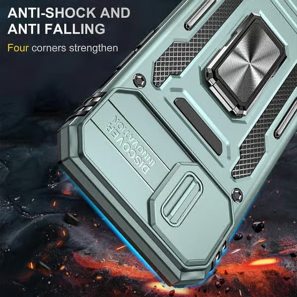 Armor PC + TPU mobilskal med kameraskydd (för iPhone 15 Plus)