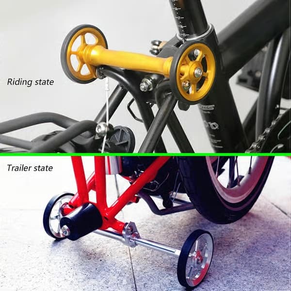 Bike Easy Wheel forlængerstang teleskopstang, til 3Sixty foldecykel sort