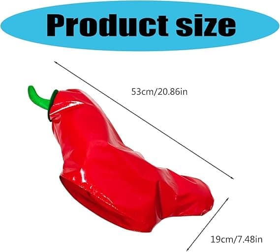 Sjove chili-festhatte, lavet af åndbart polyester, perfekte til påskefester og udklædningssjov.