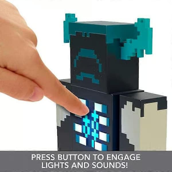 Mattel - Minecraft - Warden-leke med lys og lyder [SAMLEOBJEKT] Papirdukke USA-import