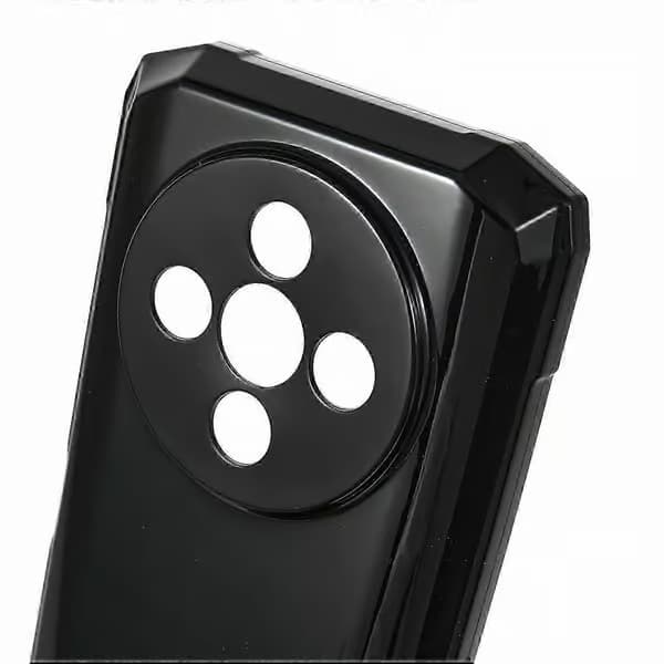 Mykt TPU-deksel for Doogee Fire 6 med fallbeskyttelse og mobildeksel (svart)