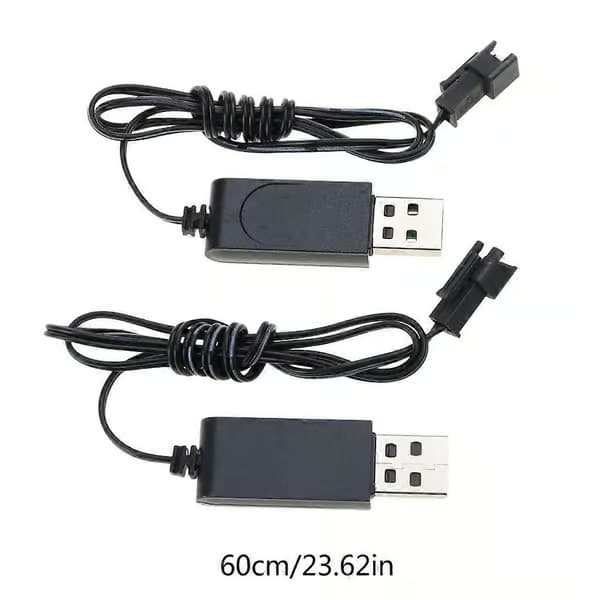 3,7V 500mAh batteri USB-laddningskabel för 3,7V batteriladdning LED