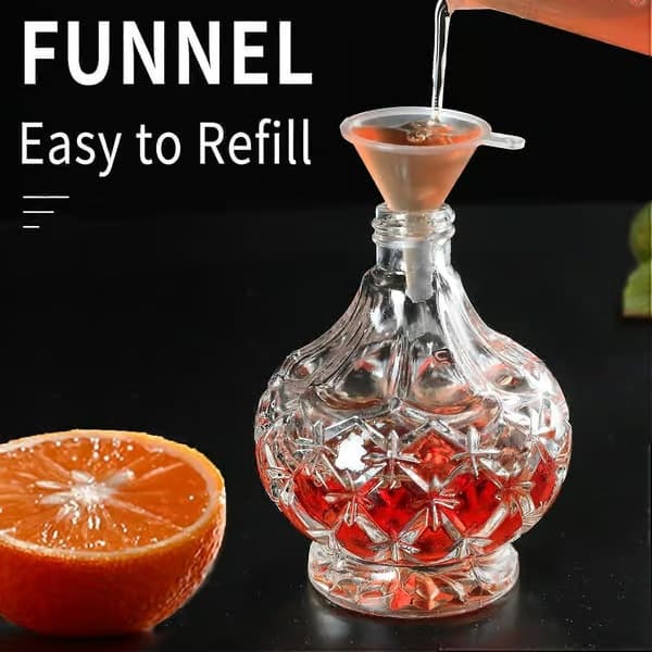 100 ml påfyllbar cocktail-forstøver med elegant diamantmønster, klassisk luftpumpe for bartendere