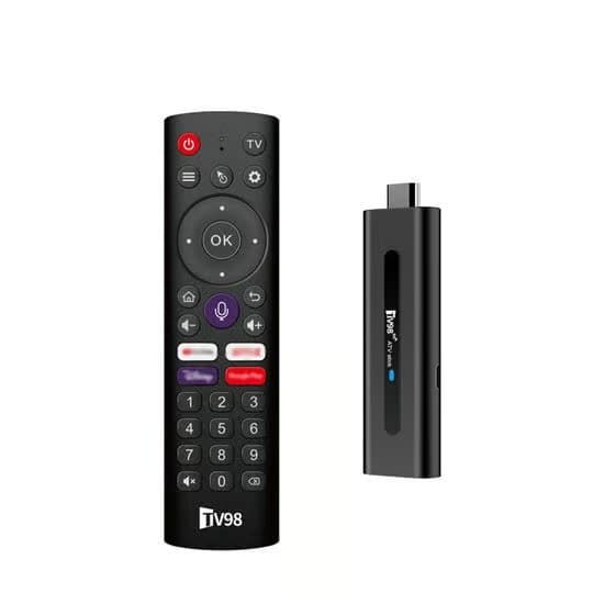 Smart-TV-sticka Android 14 - 8K - Digital fjärrkontroll - Wi-Fi 2.4G/5G - Bluetooth 5.0 - 2 GB RAM